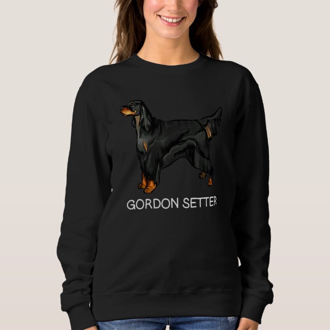 Gordon Setter Crazy Dog Sweatshirt (Front)