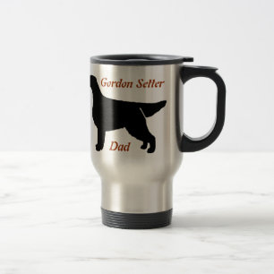 Gordon Setter Dad Aluminium Travel Mug