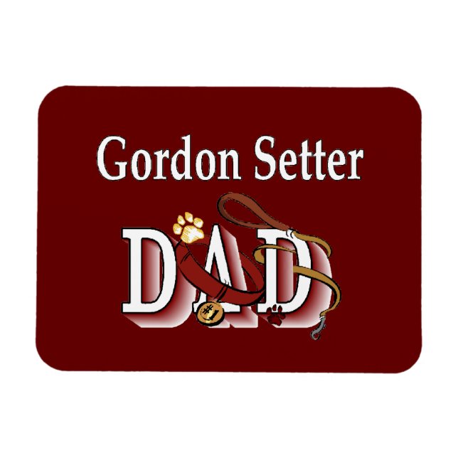 Gordon Setter Dad Magnet (Horizontal)
