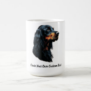 Gordon Setter Dog Create Your Own Custom Text Coffee Mug