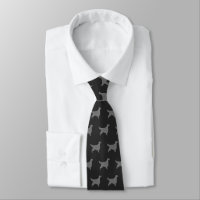 Gordon Setter Dog Silhouettes Pattern Grey