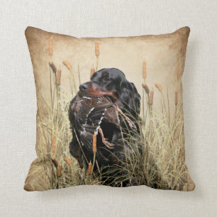 Gordon Setter , Duck hunting Tapestry Poster Cushion