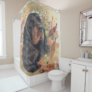 Gordon Setter , Duck hunting Tapestry Poster Throw Shower Curtain