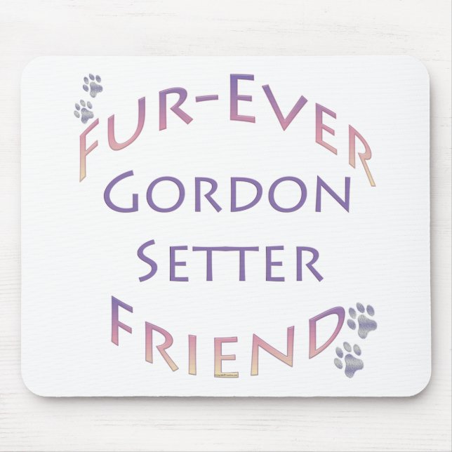 Gordon Setter Furever Mouse Mat (Front)