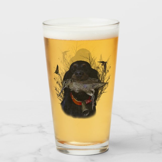 Gordon Setter  Glass (Back Filled)