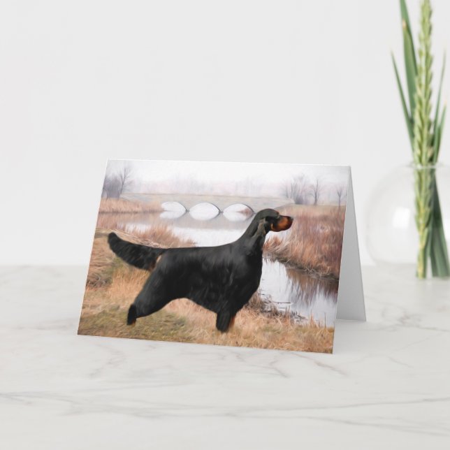 Gordon Setter Greeting Cards (Front)