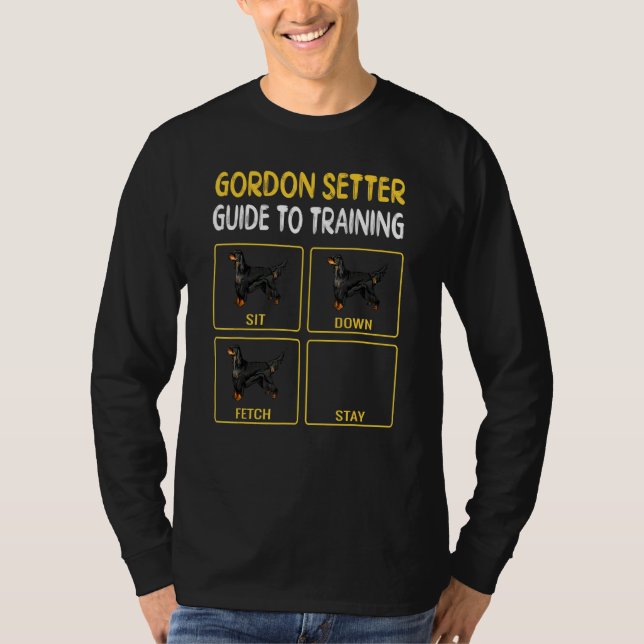 Gordon Setter Guide To Training Dog Obedience T-Shirt (Front)