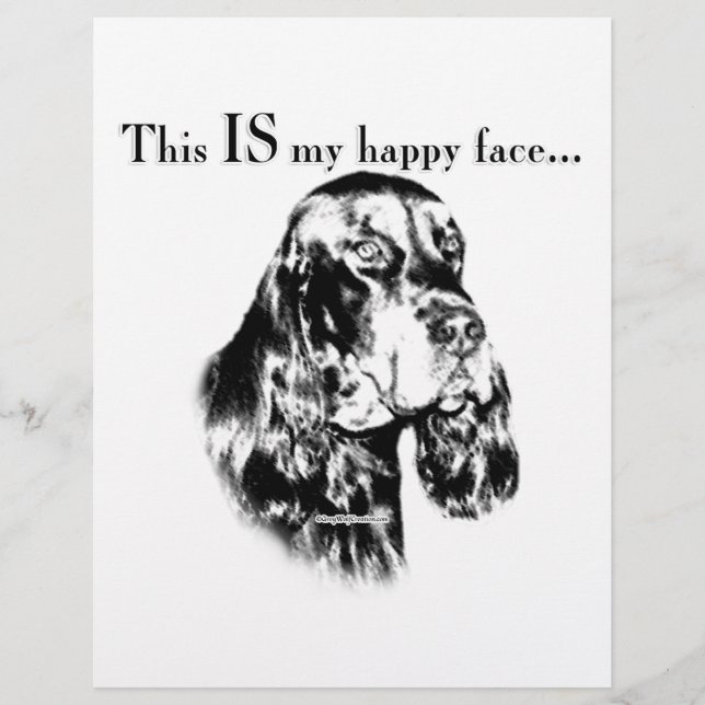 Gordon Setter Happy Face (Front)