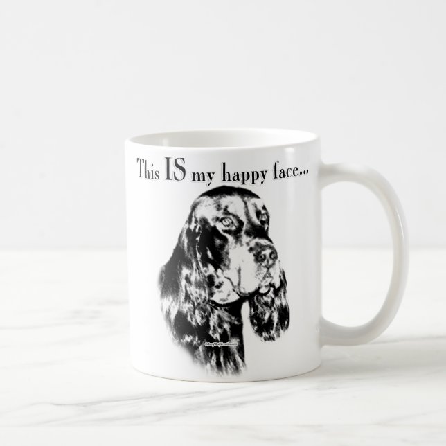 Gordon Setter Happy Face Coffee Mug (Right)