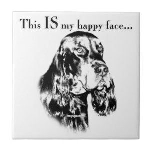 Gordon Setter Happy Face Tile
