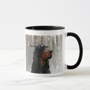 Gordon Setter Head Painting on a Ceramic Mug