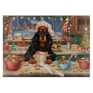 Gordon Setter Holiday Baking: Festive Christmas Cutting Board