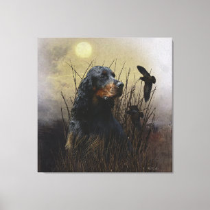 Gordon Setter , Hunting companion   Canvas Print