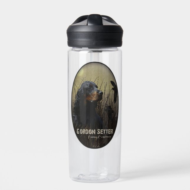 Gordon Setter , Hunting companion    Water Bottle (Front)