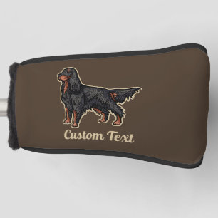 Gordon Setter Illustration Golf Head Cover