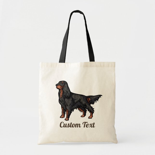 Gordon Setter Illustration Tote Bag (Front)