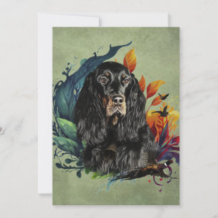 Gordon Setter  Invitation