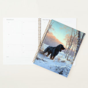 Gordon Setter Let It Snow Christmas Planner