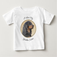 Gordon Setter Painting - Cute Original Dog Art