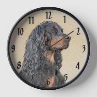 Gordon Setter Painting - Cute Original Dog Art