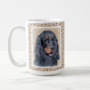 Gordon Setter Painting - Cute Original Dog Art Coffee Mug