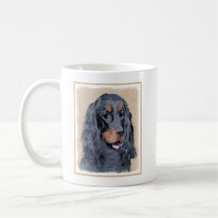 Gordon Setter Painting - Cute Original Dog Art Coffee Mug