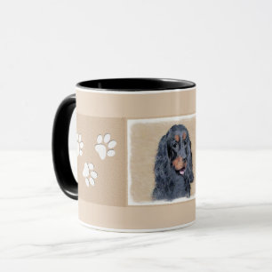 Gordon Setter Painting - Cute Original Dog Art Mug