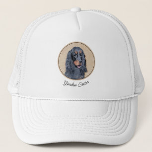 Gordon Setter Painting - Cute Original Dog Art Trucker Hat