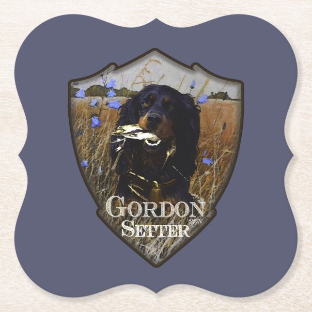 Gordon Setter    Paper Coaster (Front)