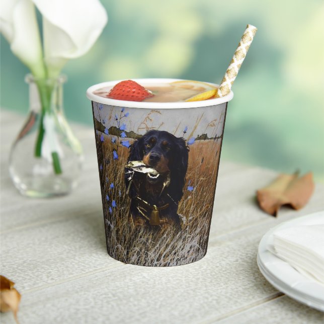 Gordon Setter  Paper Cups (Insitu)