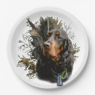 Gordon Setter  Paper Plate