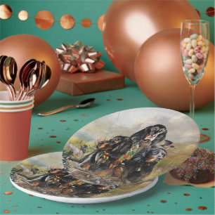 Gordon Setter  Paper Plate