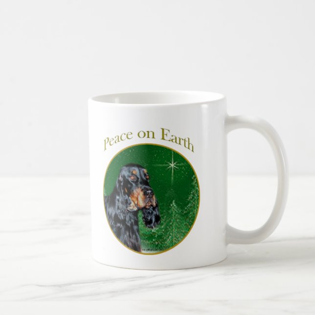 Gordon Setter Peace Coffee Mug (Right)