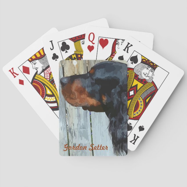 Gordon Setter Playing Cards (Back)