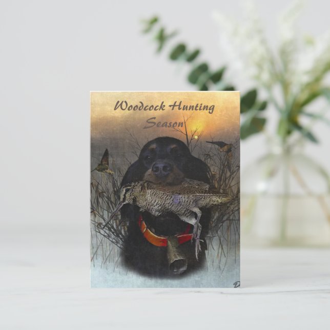 Gordon Setter  Postcard (Standing Front)