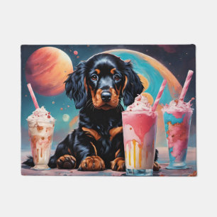Gordon Setter Puppy N Milkshakes Doormat