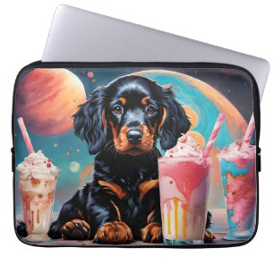 Gordon Setter Puppy N Milkshakes Laptop Sleeve