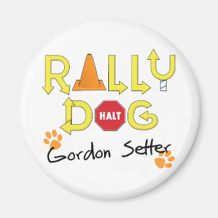Gordon Setter Rally Dog Magnet