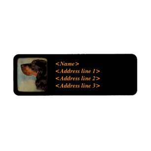 Gordon Setter Return Address Label