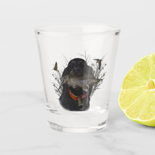 Gordon Setter  Shot Glass (Front)