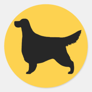 Gordon Setter Silhouette Classic Round Sticker