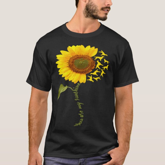 Gordon Setter Sunflower T-Shirt (Front)