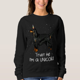 Gordon Setter Trust Me Im A Unicorn Dog Sweatshirt