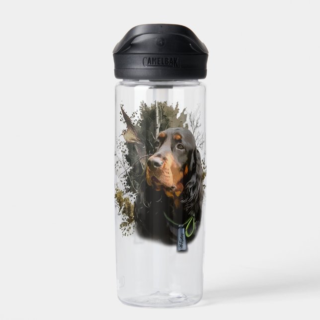 Gordon Setter  Water Bottle (Back)