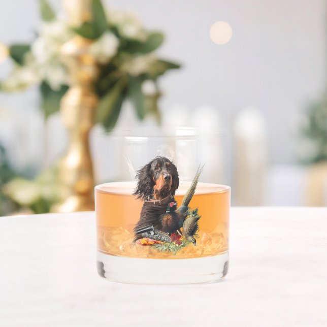 Gordon Setter  Whiskey Glass (Insitu (Wedding))