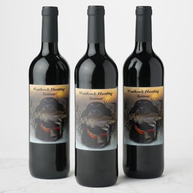 Gordon Setter  Wine Label (Bottles)