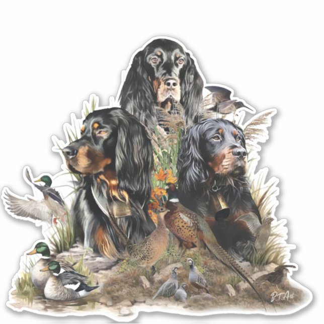 Gordon Setters , Passion for Birds , Art (Front)
