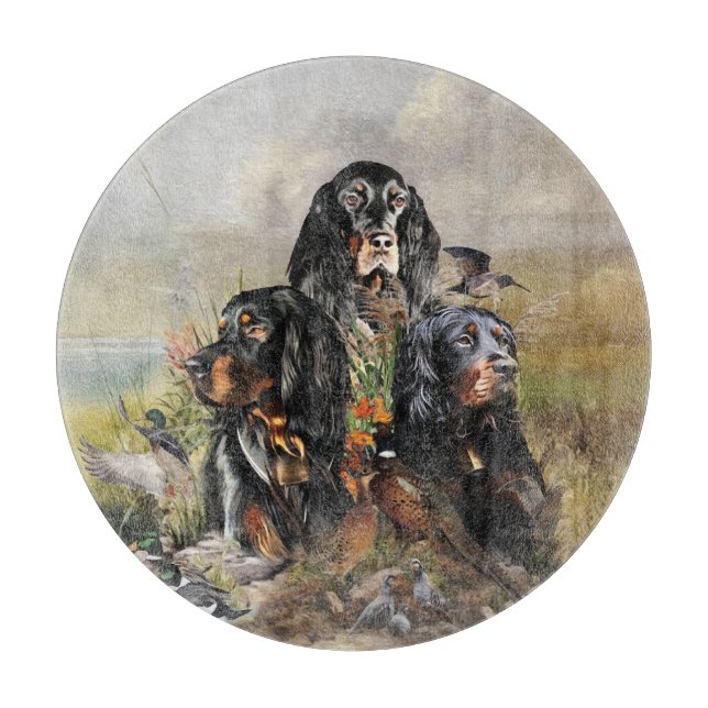 Gordon Setters , Passion for Birds , Art Cutting Board (Front)