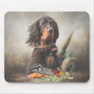 Gordon Setters , Passion for Birds , Art Mouse Mat