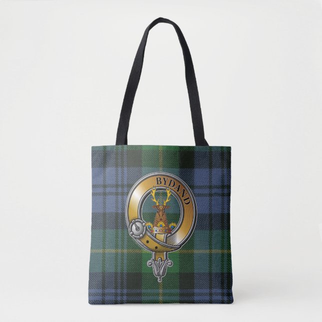 Gordon Tartan & Badge Tote Bag (Front)